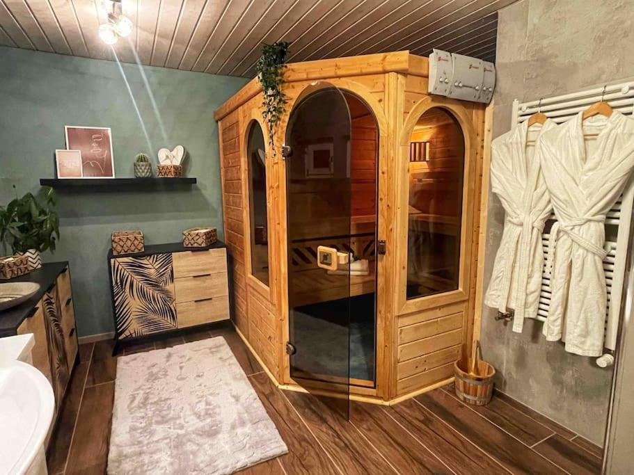 L'Echo Des Bois - Studio Cocooning Avec Sauna L'Abergement ภายนอก รูปภาพ